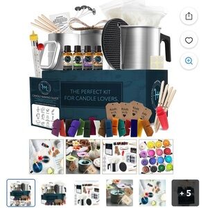 NWT Hearth And Harbor Complete DIY Candle Making Kit Supplies